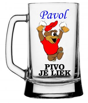 Sklenený krígeľ na pivo - pivný pohár - Image 3