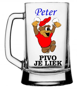 Sklenený krígeľ na pivo - pivný pohár - Image 4