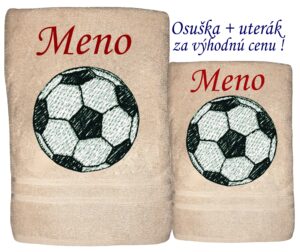 Futbalová osuška + uterák s menom na želanie