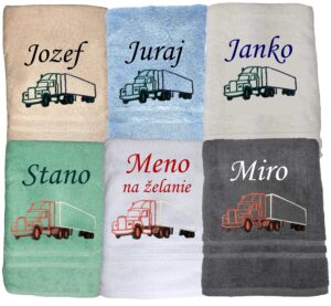 Osuška TIR, pre šoféra kamiónu s menom na želanie