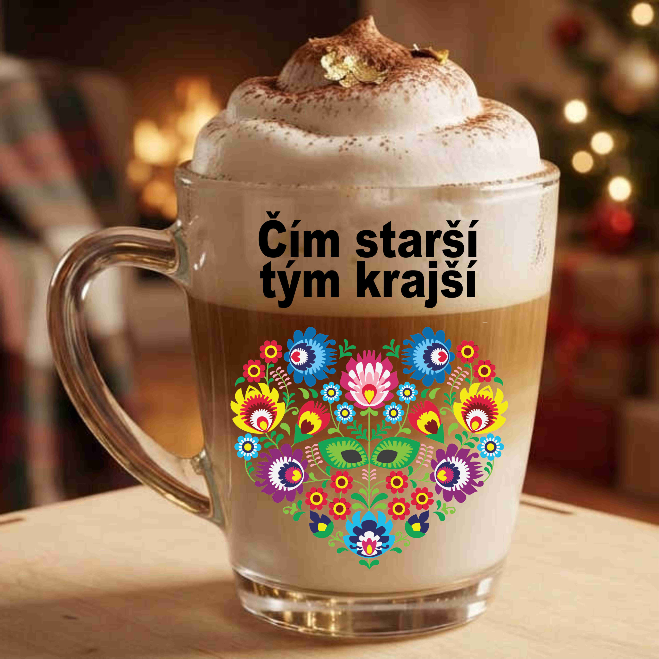 Sklenený hrnček (300 ml) - čím starší, tým krajší